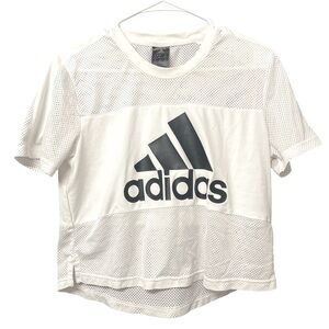 Adidas black and white short sleeve jersey size M